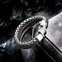 Speroto Mens Bracelets,Leather and Steel Bracelets, Chain Bracelets with Magnetic Clasp,Steel Bracelets for Men