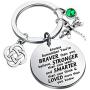 AKTAP Outlander Inspired Sasenach Inspired Key Ring Dragonfly Charm Celtic Knot Jewelry Always Remember You’re Braver Than You Believed