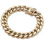 GOLD IDEA JEWELRY Hip Hop 14K Cuban Link Chain 5 Times Real Gold Plated Heavy Solid 8mm-18mm Miami Cuban Link Chain Stainless Steel Necklace/Bracelet for Men