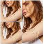 Finrezio 3Pcs Upper Arm Bracelet Open Cuff Armlets Simple Coil Swirl Armband Jewelry Set Dia.3” Adjustable