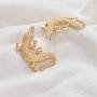 Exaggerated Dragon Crocodile Alligator Earrings Dangle Personalized Crocodile Animal Drop Earrings Stud for Women Teen Girls Gothic Jewelry