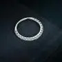 HAFEEZ CENTER 14K Solid Gold 2.5mm Half Eternity Moissanite Wedding Band Ring HAFEEZ CENTER 14K Solid Gold 2.5mm Half Eternity Moissanite Wedding Band Ring