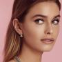 Swarovski Crystal Halo Round Drop Leverback Earrings for Women 14K Rose Gold Plated Hypoallergenic Jewelry