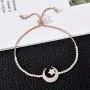 Yushitong Moon and Star Expandable Brass with Sparkling Cubic Zirconia Adjustable Bracelet for Women and Girls Yushitong Moon and Star Expandable Brass with Sparkling Cubic Zirconia Adjustable Bracelet for Women and Girls