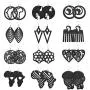 JOERICA 12 Pairs African Wood Earrings for Women Bohemian Wooden Drop Earrings Lightweight Statement Drop Earrings Set Ethnic Style JOERICA 12 Pairs African Wood Earrings for Women Bohemian Wooden Drop Earrings Lightweight Statement Drop Earrings Set Ethnic Style