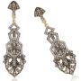 Coucoland 1920s Flapper Earrings Roaring 20s Great Gatsby Rhinestone Earrings
