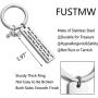 FUSTMW Biker Gift Motorcycle Keychain Bikers Prayer Gift May Your Ride Never Tumble May Your Rear Never Ache Bike Lover Jewelry Gift