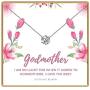 KEDRIAN Godmother Necklace, 925 Sterling Silver, Godmother Gifts from Godchild, Fairy Godmother Gifts, Pendant Gifts for Godmother, Godmother Necklace for Women