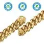 Jewelry Kingdom 1 Cuban Link Chain Necklace Bracelet for Men and Women 18K Gold High Polish Stainless Steel Diamond Cut Curb Link Chain with Cast Flower Clasp 12MM 8inches to 30inches Jewelry Kingdom 1 Cuban Link Chain Necklace Bracelet for Men and Women 18K Gold High Polish Stainless Steel Diamond Cut Curb Link Chain with Cast Flower Clasp 12MM 8inches to 30inches