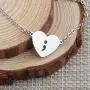 KUIYAI Silver Heart Hollow Out Charm Survivor Semicolon Suicide Awareness Bracelet (Silver) KUIYAI Silver Heart Hollow Out Charm Survivor Semicolon Suicide Awareness Bracelet (Silver)