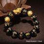 RIOSO 3 Pcs Feng Shui Pixiu Good Luck Bracelets for Men Women Chinese Dragon Lucky Charm Bead Bracelet Pi Yao Attract Wealth Money Jewelry