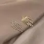 Rhinestone Chandelier Tassel Dangle Earrings Dainty Short Fringe Chain Earrings