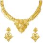 bodha 22K Gold Plated Traditional Indian Bollywood Necklace Jewellery Set for Women (SJ_2648)