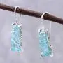 NOVICA .925 Sterling Silver Glass Drop Earrings, Roman Towers NOVICA .925 Sterling Silver Glass Drop Earrings, Roman Towers