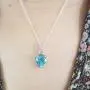 Dazzlingrock Collection 14K 8 MM Heart Shaped Gemstone & Round White Diamond Ladies Heart Pendant, White Gold
