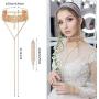Hicarer Women Crystal Jewelry Set Rhinestone Tassel Choker Necklace Long Tassel Earrings Rhinestone Stretch Bracelet Ring