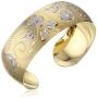 14k Yellow Gold-Filled Hand Engraved Cuff Bracelet