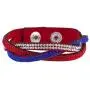 Lux Accessories White Studded Sticker Stone Bling Multi Wrap Bracelet Lux Accessories White Studded Sticker Stone Bling Multi Wrap Bracelet