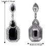 BriLove Womens Wedding Bridal Crystal Emerald Cut Infinity Figure 8 Chandelier Dangle Earrings BriLove Womens Wedding Bridal Crystal Emerald Cut Infinity Figure 8 Chandelier Dangle Earrings