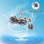 HooAMI Vintage Motorcycle Biker Pendant Cremation Jewelry Keepsake Memorial Urn Necklace