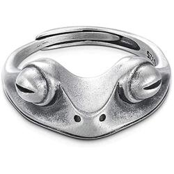 Frog Open Rings Vintage Cute Animal Finger Ring Adjustable Animal Frog Punk Creative Figure Ring for Women Party Jewelry