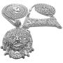 Hip Hop Lil Pump Portrait & Esskeetit pendant & 20'' Rope, 24'' Cuban Chain Necklace