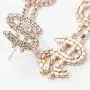 Dollar Sign Money Symbol Crystal Drop Dangle Statement Earrings Bold Fashion Jewelry Dollar Sign Money Symbol Crystal Drop Dangle Statement Earrings Bold Fashion Jewelry