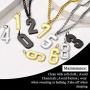 U7 Jewelry Boys Jersey Number Necklace|18K Gold Plated Stainless Steel 0-9 Lucky Number Charm Pendant - Baseball Basketball Football Sport Fan Gift for Men Women, Chain 22-24 Inch,Gift Packed