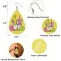 Stology Easter Faux Leather Earrings Set for Women, Bunny Gnomes Teardrop Dangle Earrings Bulk Rabbits Eggs Girls Jewelry Holiday Fashion Accessory Stology Easter Faux Leather Earrings Set for Women, Bunny Gnomes Teardrop Dangle Earrings Bulk Rabbits Eggs Girls Jewelry Holiday Fashion Accessory