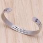 BTYSUN Mothers Day Bracelets Gifts for Mom from Son Daughter Inspirational Gifts for Wife Cuff Bangle Mom Bracelet Personalized Jewelry Mantra Quotes Engraved
