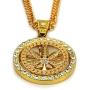 TIDOO Jewelry in Marijuana WE Trust Mens Weed Leaf Pendant Necklace with Free 30'' Chain 18k Real Gold/Silver Plated -Unique Valentines Day Present Ideas for Men&Boy