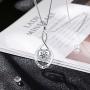 MUATOGIML Mothers Birthday Gifts 925 Sterling Silver Love You Mom Heart Infinity Pendant Necklace for Women Nana