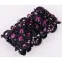 YACQ Womens Flower Stretch Cuff Bracelet fit Wrist Size 6-1/2 to 7-1/2 Inch - Comfortable Elastic Band & Floral Pattern Crystal Jewelry - Lead & Nickle Free - Halloween Costume Outfit YACQ Womens Flower Stretch Cuff Bracelet fit Wrist Size 6-1/2 to 7-1/2 Inch - Comfortable Elastic Band & Floral Pattern Crystal Jewelry - Lead & Nickle Free - Halloween Costume Outfit