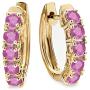 Dazzlingrock Collection 1.00 Carat (ctw) 18K Ladies Huggies Hoop Earrings 1 CT, Yellow Gold