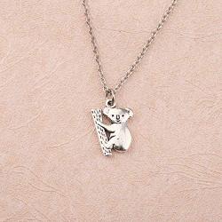 SEIRAA Koala Necklace Koala Bear Gifts for Her Animal Jewelry for Koala Lovers