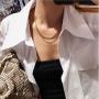 Acedre Snake Choker Necklace Gold Layered Necklaces Chain Adjustable Dainty Necklaces Jewelry for Women and Girls