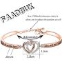 FAADBUK Christian Gifts Christian Bracelet Psalm 46:5 God is Within Her She Will Not Fall Jewelry Bracelet Religious Gift Jewelry for Women Girls
