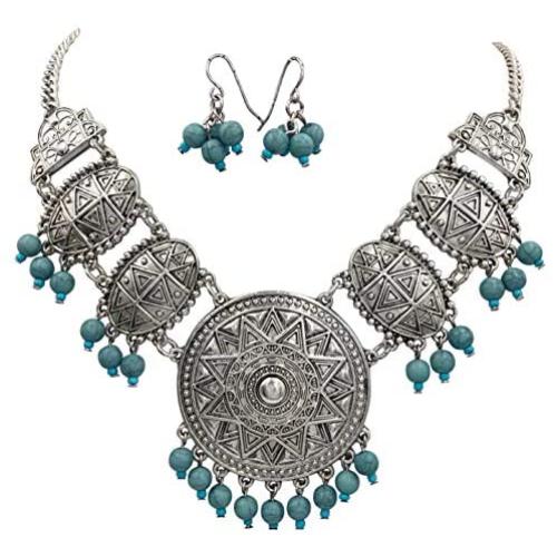 Gypsy Jewels Trendy Boutique Style Necklace & Earring Set