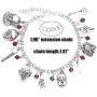 Byondever Freddy Krueger Jason Bracelet American Horror Story Classic Horror Movies Cosplay Charm Bracelet Fans Jewelry for Men Women Girls