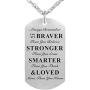 Kisseason Always Remember You are Braver Than You Believe Inspirational Gift Jewelry Pendant Necklace