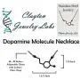 Clayton Jewelry Labs Dopamine Neurotransmitter Molecule Stainless Steel Necklace Clayton Jewelry Labs Dopamine Neurotransmitter Molecule Stainless Steel Necklace