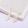 cooltime Stainless Steel Rocket Dangle Earrings for Girls and Women - Science Earrings Unique Gift for Girls