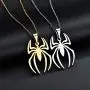 Houpotao Spiderman Pendant Necklace Set Stainless Steel Lightweight Hypoallergenic Spider Jewelry for Kids