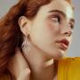 N-A 12 Pairs Drop Dangle Earrings Set for Women Ethnic Boho Hippie Fashion Jewelry funky Vintage Statement Earrings Gift