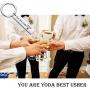SEIRAA Usher Gift Best Usher Keychain Thank You Gift for Best Men Wedding Jewelry