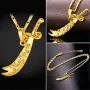 U7 Islamic Muslim Jewelry 18K Gold Plated Engraved Imam Ali Sword Dhul-Fiqar Zulfiqar Necklace U7 Islamic Muslim Jewelry 18K Gold Plated Engraved Imam Ali Sword Dhul-Fiqar Zulfiqar Necklace