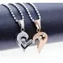 Uloveido Stainless Steel Mens Womens Couples Pendant Necklace Love Heart CZ Puzzle Matching Fashion Jewelry Gifts (9 clolors to Choose) SN102 Uloveido Stainless Steel Mens Womens Couples Pendant Necklace Love Heart CZ Puzzle Matching Fashion Jewelry Gifts (9 clolors to Choose) SN102