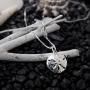 Sterling Silver Sand Dollar Charm Pendant Necklace, 18''