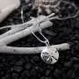 Sterling Silver Sand Dollar Charm Pendant Necklace, 18'' Sterling Silver Sand Dollar Charm Pendant Necklace, 18''