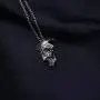 Punk Style Cool Mens Women Stainless Steel Skeleton Halloween Skull Coffin Pendant Necklace